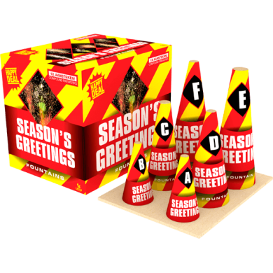 Season's Greeting vuurwerk