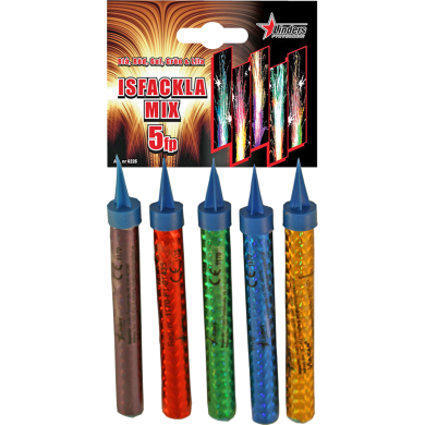 IJsfontein mix kleuren vuurwerk