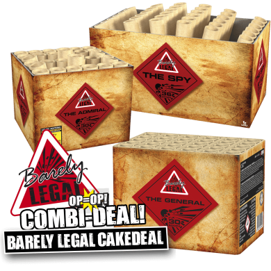 Barely Legal Cakedeal vuurwerk